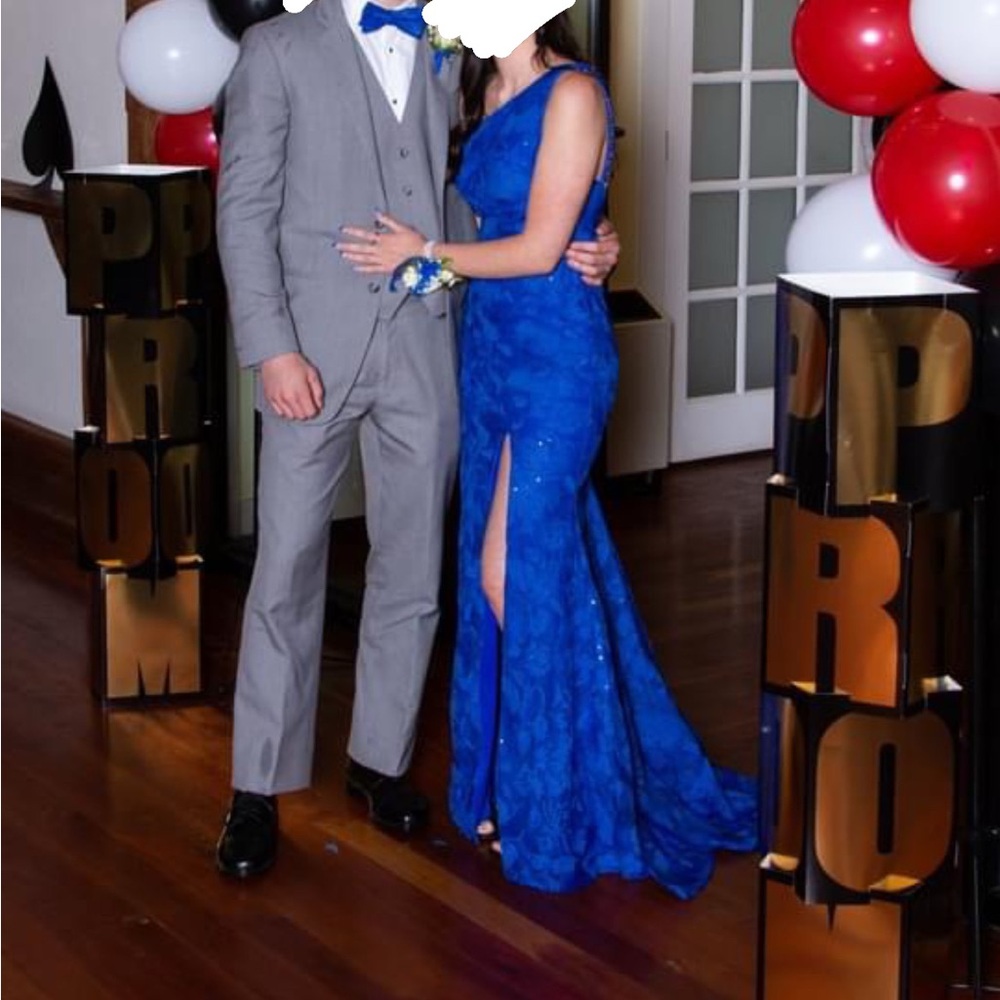 Morilee Royal Blue Prom Dress